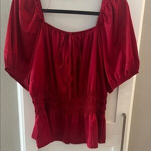 Elegant Red Women's Top